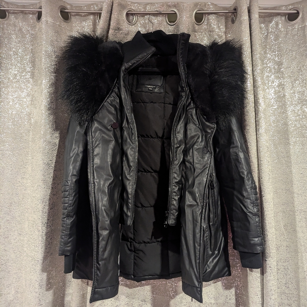 Women's faux fur parka